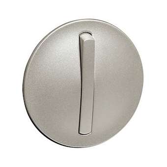 Enjoliveur étroit Céliane pour interrupteur, va-et-vient ou poussoir - titane|Legrand-LEG065101