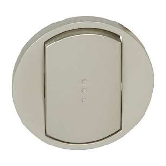 Enjoliveur large Céliane pour commandes d'éclairage standard - finition titane|Legrand-LEG068303