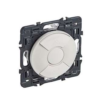 Interrupteur pour volets roulants et stores Céliane enjoliveur blanc et support|Legrand-LEG067751