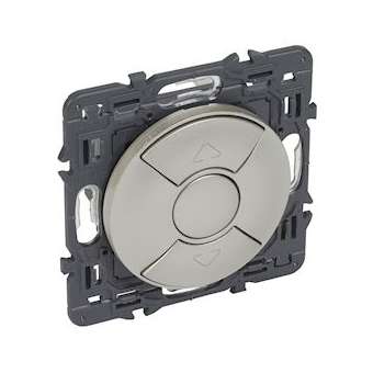 Interrupteur volets roulants stores et bannes Céliane - titane avec support|Legrand-LEG067753