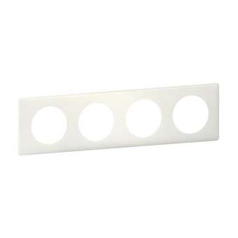 Plaque Céliane Poudré 4 postes - finition Craie|Legrand-LEG066704