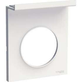 Odace Styl Pratic, plaque Blanc support téléphone mobile, 1 poste|Schneider Electric-SCHS520712