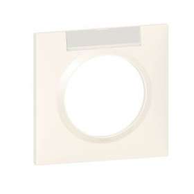 Plaque carrée dooxie 1 poste finition blanc avec porte-étiquette|Legrand-LEG600942