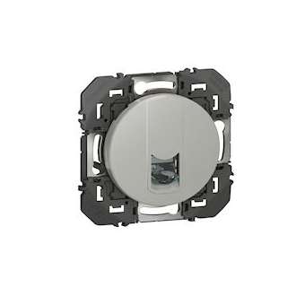 Prise blindée RJ45 catégorie6 FTP dooxie finition alu|Legrand-LEG600476