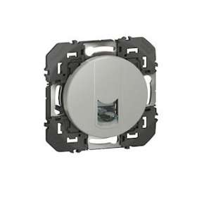 Prise blindée RJ45 catégorie6 FTP dooxie finition alu|Legrand-LEG600476