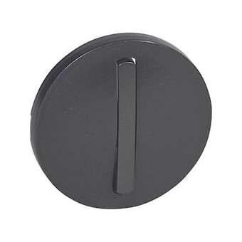 Enjoliveur étroit Céliane interrupteur, va-et-vient ou poussoir Soft - graphite|Legrand-LEG065201