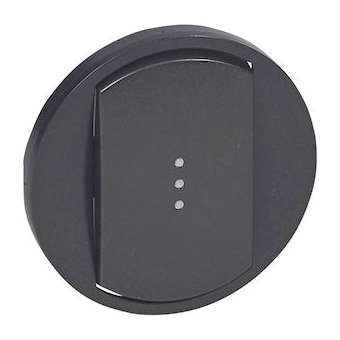 Enjoliveur large Céliane toutes commandes d'éclairage standard - graphite|Legrand-LEG067903