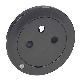 Enjoliveur Céliane pour prise 2P+T Surface à voyant - finition graphite|Legrand-LEG067915