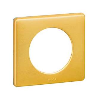 Plaque Céliane Métal 1 poste - finition Laiton|Legrand-LEG068791