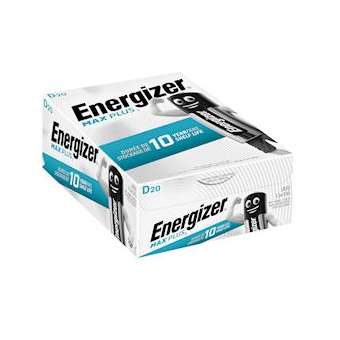 Pile alcaline Max Plus D x 20 notre pile alcaline qui dure le plus longtemps|Energizer france-RSN423365