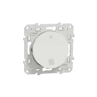 Odace, interrupteur VMC Blanc, sans position arrêt, à vis|Schneider Electric-SCHS520233