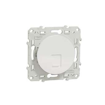 Odace, prise RJ45 Blanc, grade 1 (téléphone) cat. 5 UTP, à griffes|Schneider Electric-SCHS525471