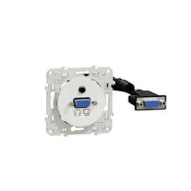 Odace - prise HD15 femelle mini jack - Blanc|Schneider Electric-SCHS520463