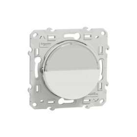 Odace, poussoir avec porte-étiquette Blanc, à vis|Schneider Electric-SCHS520266