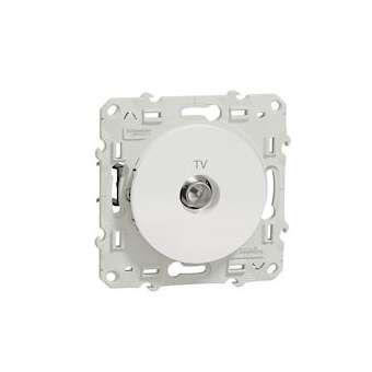 Odace, prise TV Blanc, à griffes|Schneider Electric-SCHS525445
