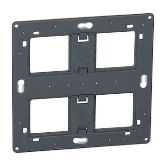 Support à vis Mosaic, Céliane ou Soliroc pour 2x2 postes ou 2x4 à 5 modules|Legrand-LEG080264