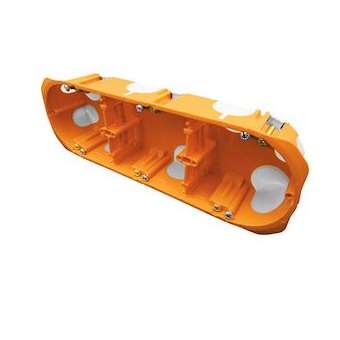 Boite d'encastrement multimateriaux BBC CAPRITHERM+ 3 Postes 40mm D67mm|Eaton Capri-CAP723300