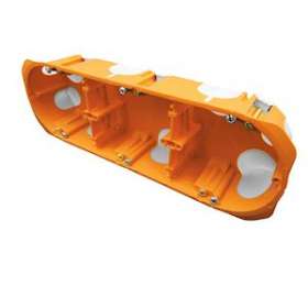 Boite d'encastrement multimateriaux BBC CAPRITHERM+ 3 Postes 40mm D67mm|Eaton Capri-CAP723300