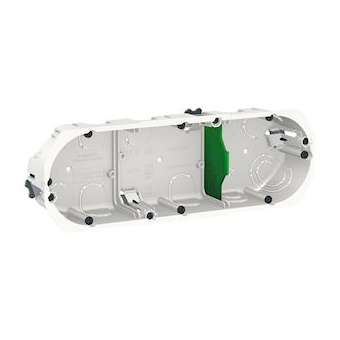 Multifix - boîte d'encastrement - D 67mm - prof 40mm - 3 postes entraxe 71 mm|Schneider Electric-SCHIMT35934
