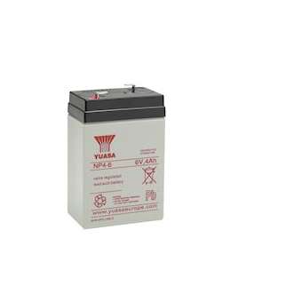 Batterie stationnaire étanche au plomb NP 4Ah 6V - bac standard|Yuasa-YUANP4-6