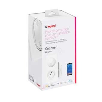 Pack de démarrage Céliane with Netatmo 1 prise + 1 cde Départ/Arrivée - blanc|Legrand-LEG067700