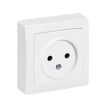 Prise de courant sans terre Appareillage Saillie bornes vis - brochable - blanc|Legrand-LEG097615