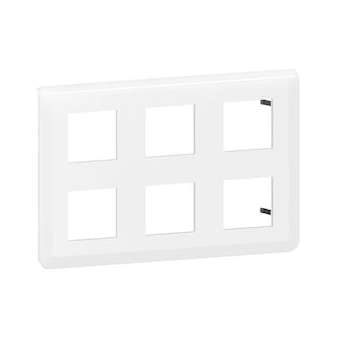 Plaque de finition Mosaic pour 2x3x2 modules blanc|Legrand-LEG078832L