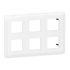 Plaque de finition Mosaic pour 2x3x2 modules blanc|Legrand-LEG078832L