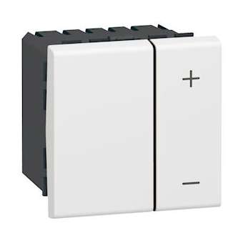 Interrupteur variateur toutes lampes 2 fils Mosaic 2 modules - blanc|Legrand-LEG078407