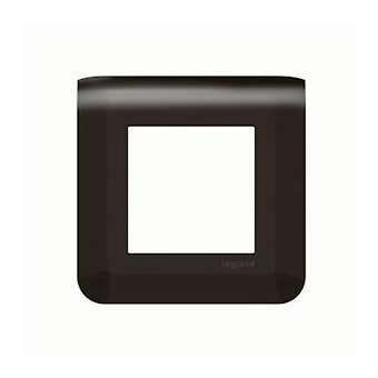 Plaque de finition Mosaic pour 2 modules noir mat|Legrand-LEG079042L