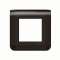 Plaque de finition Mosaic pour 2 modules noir mat