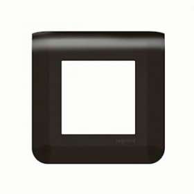 Plaque de finition Mosaic pour 2 modules noir mat|Legrand-LEG079042L