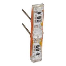 Voyant témoin 230V Easy-Led brochable à LEDs blanches pour mécanismes Mosaic|Legrand-LEG067685L