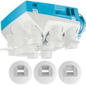 Kit VMC simple flux hygroréglable Ecowatt et Haute Pression, 6 piquages|S&P France ( Unelvent )-UNE604611