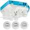 Kit VMC simple flux hygroréglable Ecowatt et Haute Pression, 6 piquages