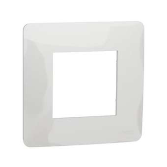 Unica Studio - plaque de finition - Blanc - 1 poste|Schneider Electric-SCHNU200218