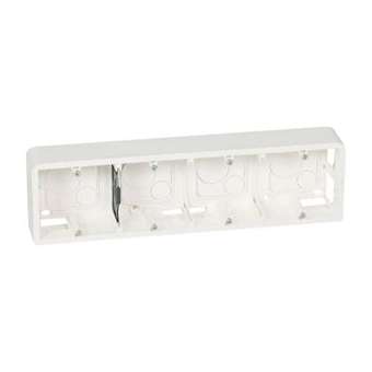 Cadre saillie prof.40 Mosaic pour 10 ou 4x2 modules horizontal et support 080254|Legrand-LEG080284