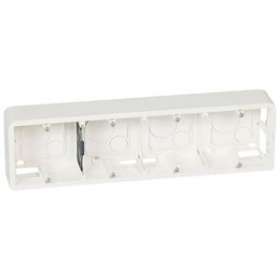 Cadre saillie prof.40 Mosaic pour 10 ou 4x2 modules horizontal et support 080254|Legrand-LEG080284