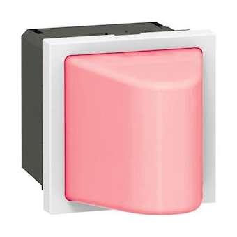 Hublot Mosaic 2 modules 230V~ pour 0,2W ou 1W - rouge|Legrand-LEG078570