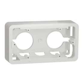 Unica - boîte en saillie - blanc - 2 postes|Schneider Electric-SCHNU840418