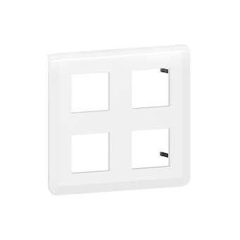 Plaque de finition Mosaic pour 2x2x2 modules blanc|Legrand-LEG078838L