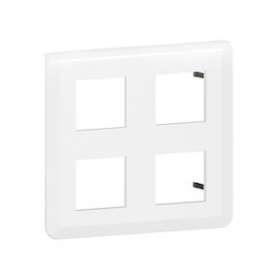 Plaque de finition Mosaic pour 2x2x2 modules blanc|Legrand-LEG078838L