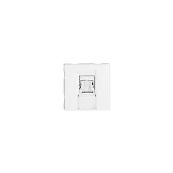 Prise TerCia RJ45 Catégorie 6 FTP 2 modules blanche|Iboco-IBOB45040