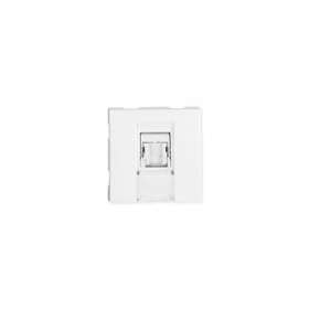 Prise TerCia RJ45 Catégorie 6 FTP 2 modules blanche|Iboco-IBOB45040