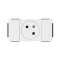 Prise 2P+T Surface Mosaic Soluclip goulotte clippage direct 2 modules - blanc
