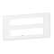 Plaque de finition Mosaic pour 2x10 modules blanc