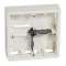 Cadre saillie profondeur 46mm Mosaic pour 2x5 ou 2x2x2 modules - blanc