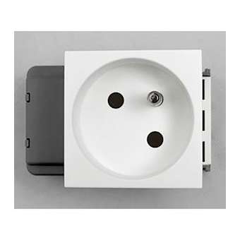 Prise 2P+T Logix - 2 modules - 16A - 250V - Bornes auto|Planet wattohm-PLW49041