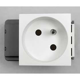 Prise 2P+T Logix - 2 modules - 16A - 250V - Bornes auto|Planet wattohm-PLW49041
