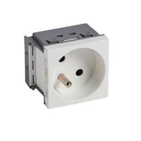 Prise 2P+T juxtaposée Logix -2 modules- 16A - 250V-Brochage vertical|Planet wattohm-PLW49042